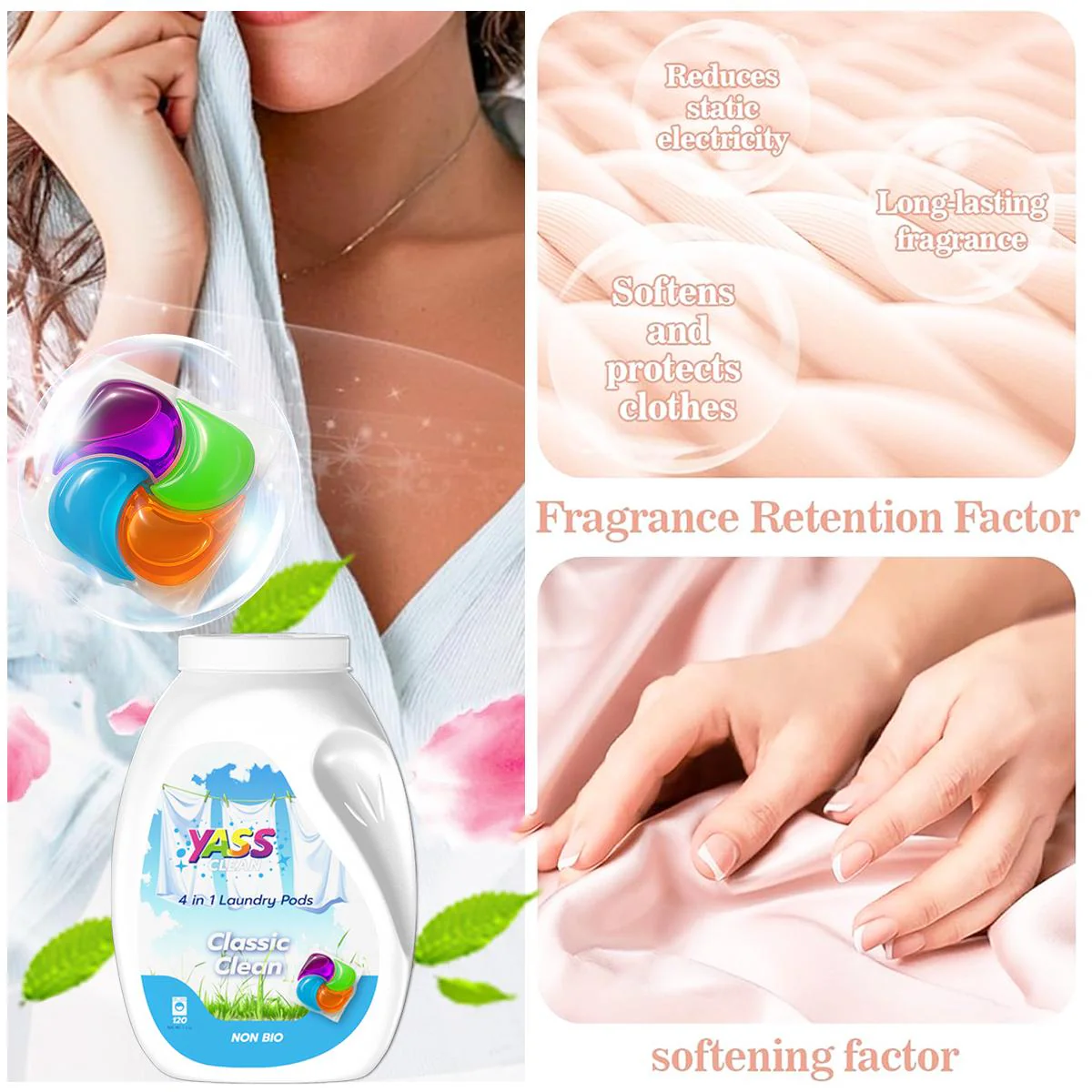 Classic Clean 4 In 1 Washing Capsules (120) - Image 10