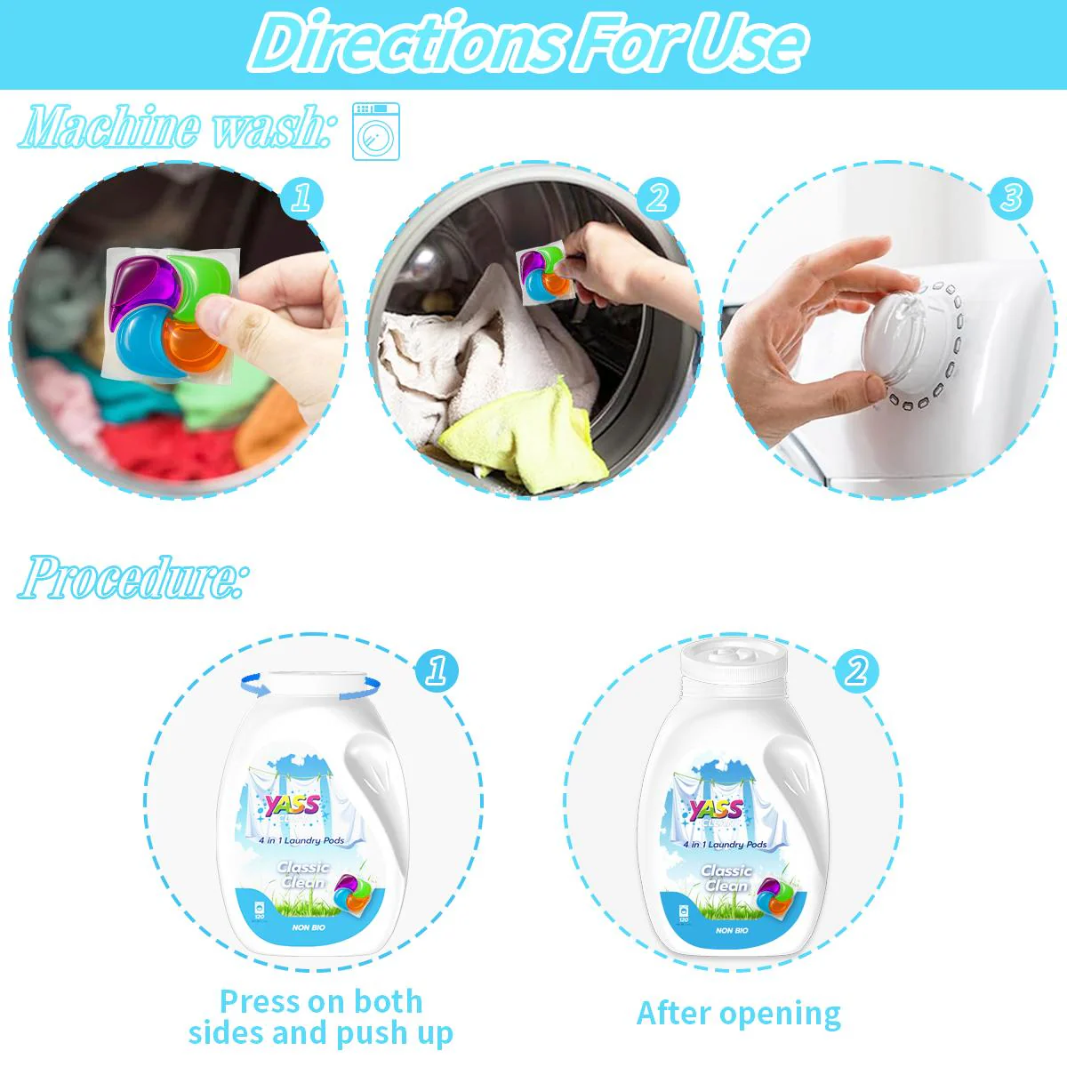 Classic Clean 4 In 1 Washing Capsules (120) - Image 5